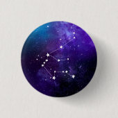 Aquarius Constellation Zodiac Button (Vorderseite)