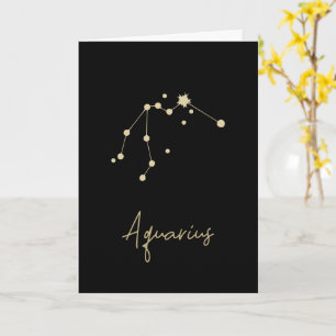 Aquarius Constellation Zodiac Karte