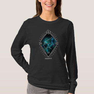 Aquarius Constellation & Zodiac-Symbol T-Shirt
