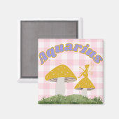 Aquarius Cotattcore Ästhetische Fairy Mushroom Art Magnet (Vorderseite/Rückseite)