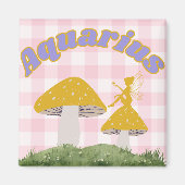 Aquarius Cotattcore Ästhetische Fairy Mushroom Art Magnet (Vorne)