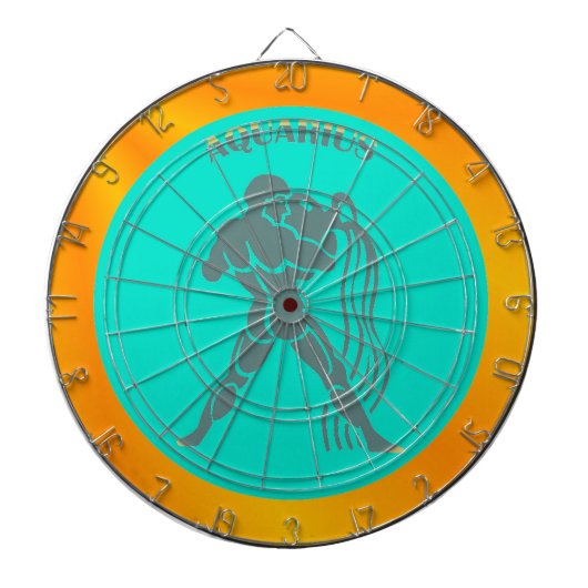 Aquarius Dart Board Dartscheibe (vorne)