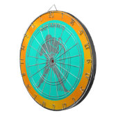 Aquarius Dart Board Dartscheibe (Vorderseite rechts)