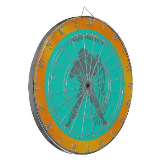 Aquarius Dart Board Dartscheibe (Vorderseite Links)