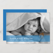 Aquarius, das Foto der Wasserträger Geburtsankündi Ankündigung (Vorne/Hinten)