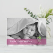 Aquarius, das Foto der Wasserträger Geburtsankündi Ankündigung (Stehend Vorderseite)