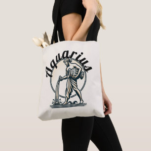 Aquarius der Wassermann Vintage Zodiac Tasche