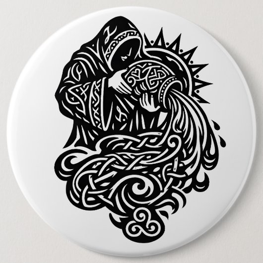 Aquarius — Der Wassermann von BurnsInHell Button (Vorderseite)