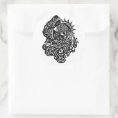 Aquarius — Der Wassermann von BurnsInHell Runder Aufkleber (Tasche)