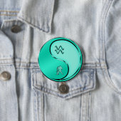 Aquarius der Wasserträger Button (Beispiel)