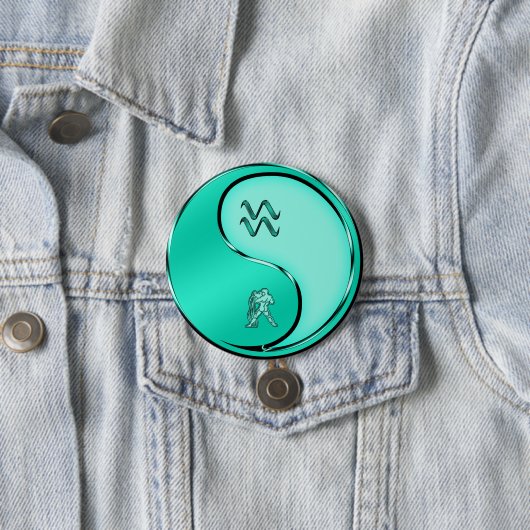 Aquarius der Wasserträger Button (Beispiel)