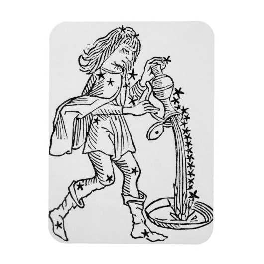 Aquarius (der Wasserträger) eine Abbildung aus Magnet (Vertikal)