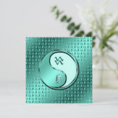 Aquarius der Wasserträger Karte (Stehend Vorderseite)