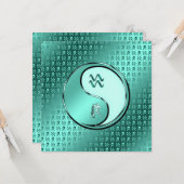 Aquarius der Wasserträger Karte (Vorderseite/Rückseite Beispiel)