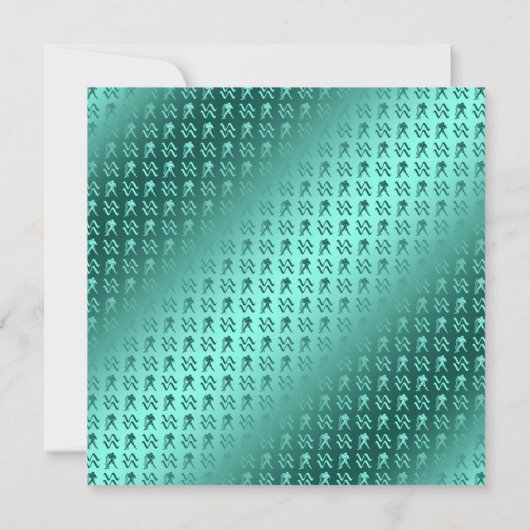 Aquarius der Wasserträger Karte (Rückseite)