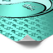 Aquarius der Wasserträger Poster (Ecke)