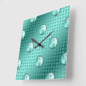 Aquarius der Wasserträger Quadratische Wanduhr (Winkel)