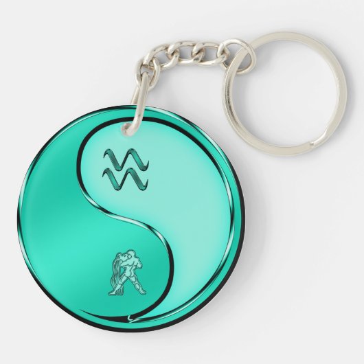 Aquarius der Wasserträger Schlüsselanhänger (Rückseite)