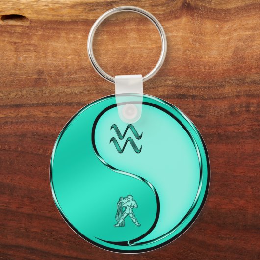Aquarius der Wasserträger Schlüsselanhänger (Rückseite)