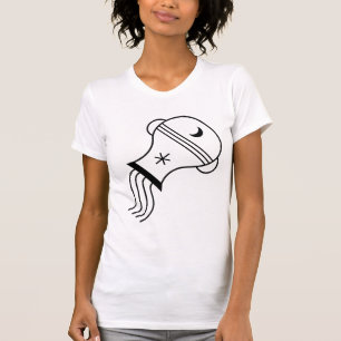 Aquarius der Wasserträger schwarzes Sternzeichen T-Shirt