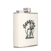 Aquarius der Wasserträger Vintag Zodiac Flachmann (Rechts)