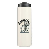 Aquarius der Wasserträger Vintag Zodiac