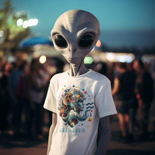Aquarius Der Wasserträger Zodiac Zeichen T-Shirt