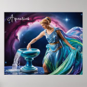 Aquarius, die Göttin der Wasserträger Poster (Vorne)