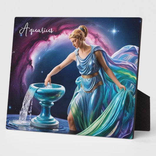 Aquarius, die Göttin des Wasserträgers 8x10 Fotoplatte (Seite)