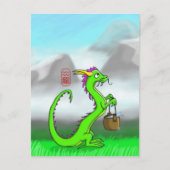 Aquarius/Drache Postkarte (Vorderseite)