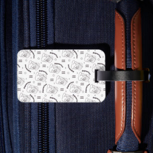 Aquarius Dreams: Zodiac Bunny Pattern III Gepäckanhänger