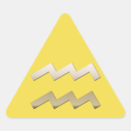 Aquarius Dreieckiger Aufkleber