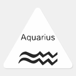 Aquarius Dreieckiger Aufkleber