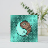 Aquarius & Earth Dog Karte (Stehend Vorderseite)