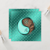 Aquarius & Earth Dog Karte (Vorderseite/Rückseite Beispiel)