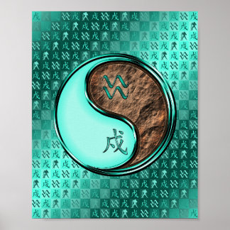 Aquarius & Earth Dog Poster