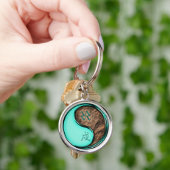 Aquarius & Earth Dog Schlüsselanhänger (Hand)