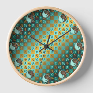 Aquarius & Earth Horse Uhr