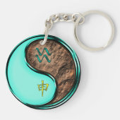 Aquarius & Earth Monkey Schlüsselanhänger (Rückseite)