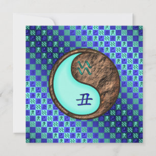 Aquarius & Earth Ox Karte