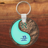 Aquarius & Earth Ox Schlüsselanhänger (Rückseite)