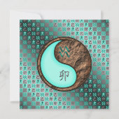 Aquarius & Earth Rabbit Karte (Vorderseite)