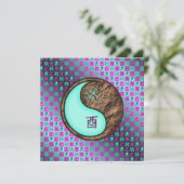 Aquarius & Earth Rooster Karte (Stehend Vorderseite)