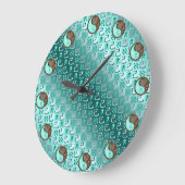 Aquarius & Earth Snake Große Wanduhr (Winkel)