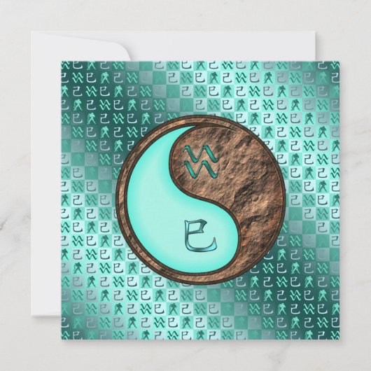 Aquarius & Earth Snake Karte (Vorderseite)