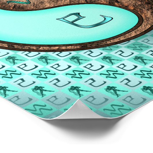 Aquarius & Earth Snake Poster (Ecke)