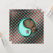 Aquarius & Earth Tiger Karte (Vorderseite/Rückseite Beispiel)