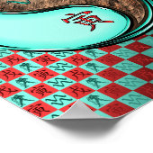 Aquarius & Earth Tiger Poster (Ecke)