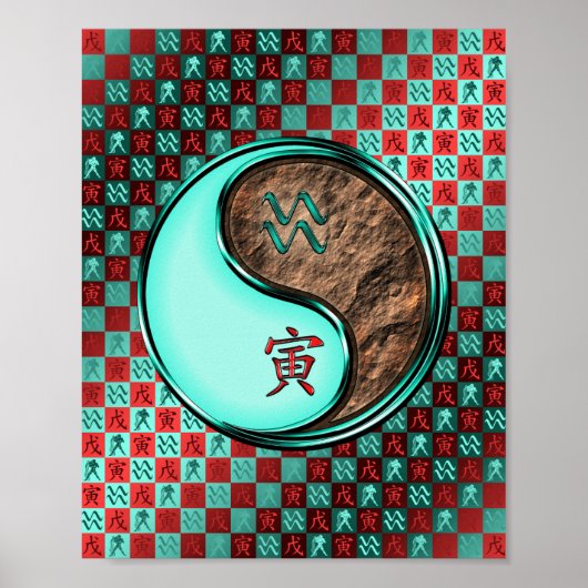 Aquarius & Earth Tiger Poster (Vorne)
