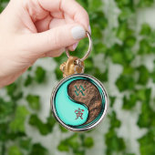 Aquarius & Earth Tiger Schlüsselanhänger (Hand)